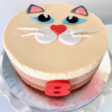 Three chocolates cake