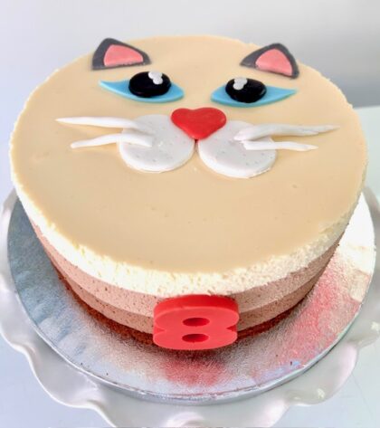 Three chocolates cake